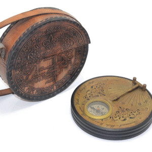 Deri Kılıflı Pirinç Pusula 15751a