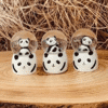 Küçük Boy Panda Kar Küresi Işıklı 6.5 Cm